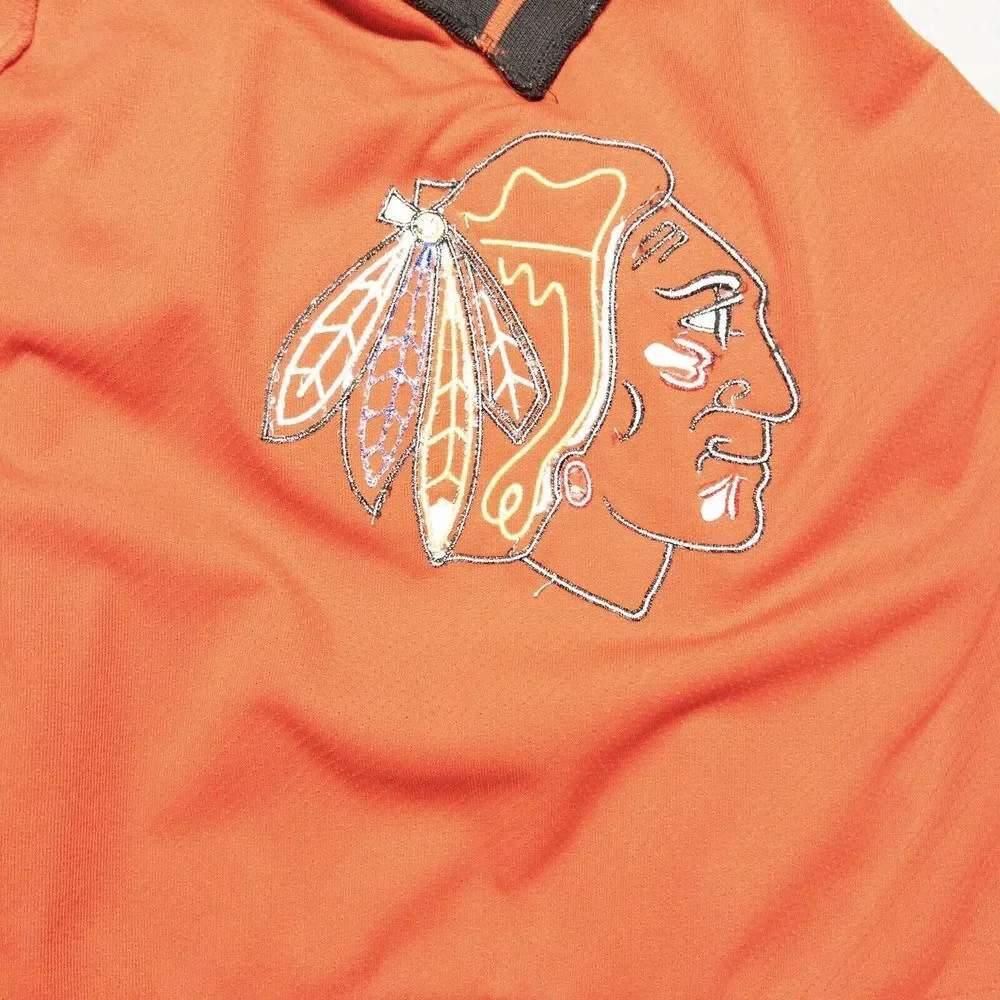 Vintage 90s Winning Goal Chicago‎ Blackhawks Jersey Youth XL (18)